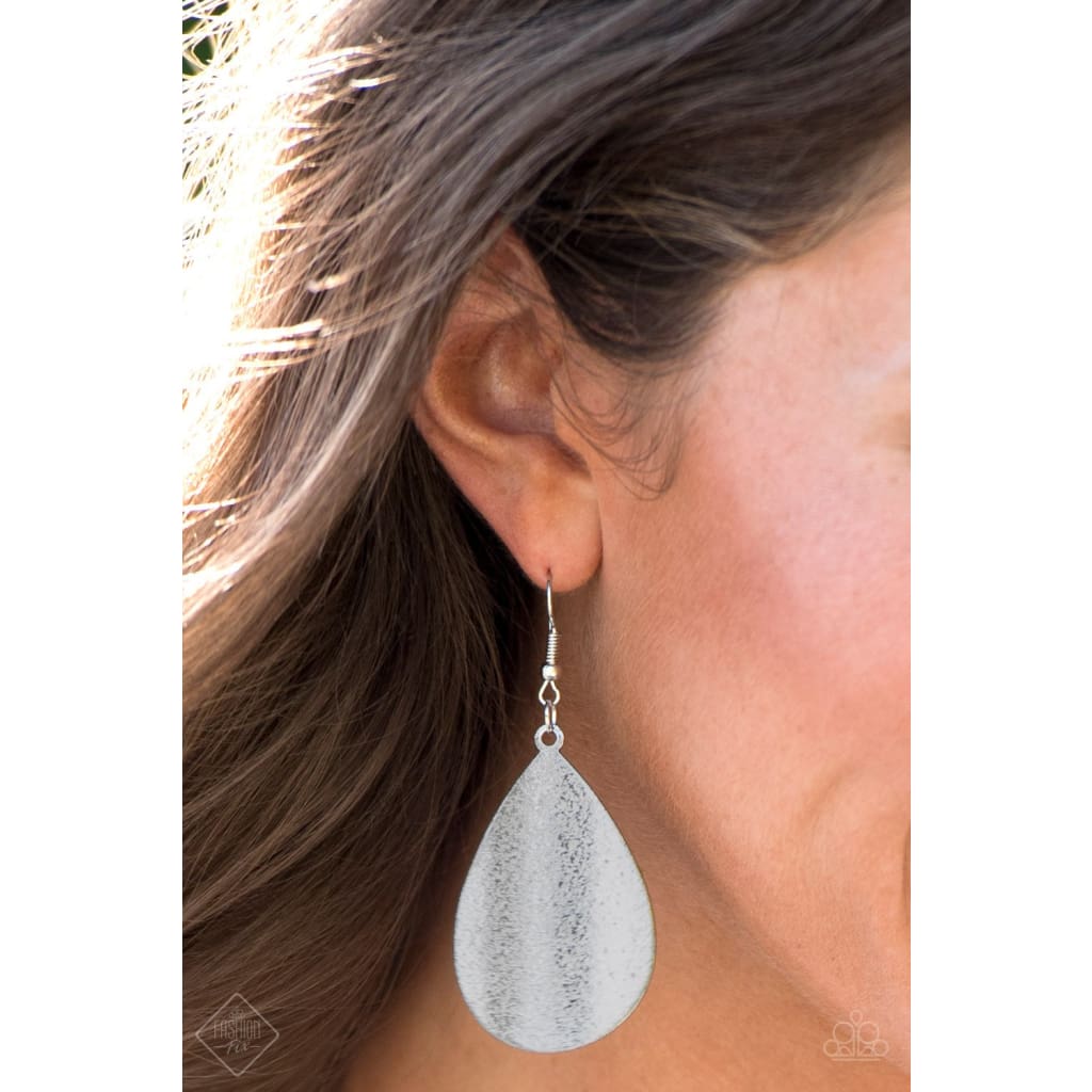 Paparazzi Youre Brilliant! Silver Earrings