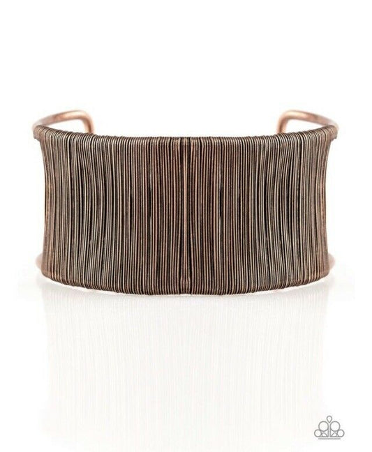 Paparazzi Metal Mecca - Copper Cuff Bracelet - Pusher P